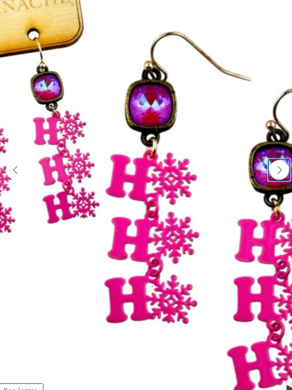Ho Ho Snowflake Earrings